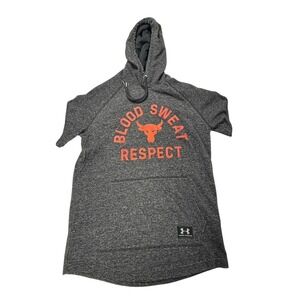 Under‎ Armour Blood Sweat & Respect Short Sleeve Hoodie Black Men's Medium